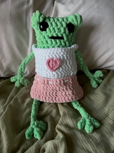 Jumbo Leggy Frog with Clothes