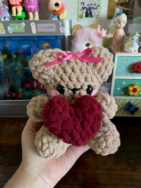 Cute Bear Holding a Heart