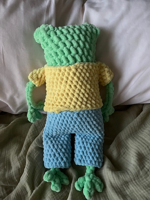 Jumbo Leggy Frog with Clothes