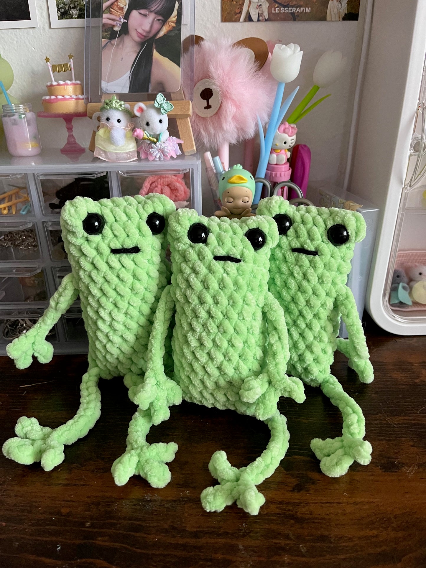 Green Leggy Frog